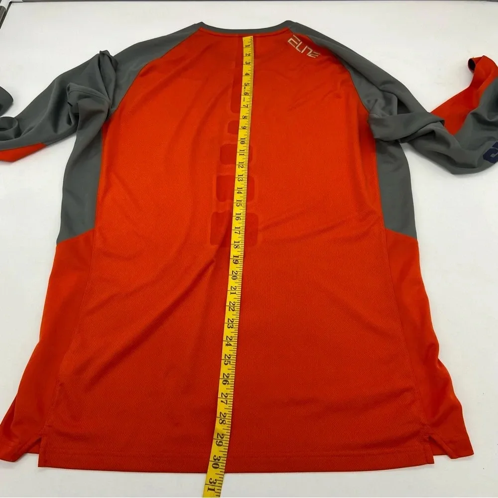Nike Elite Men’s Syracuse Dri Fit Long Sleeve Shirt Orange & Gray Size XL